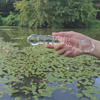 Glass Dual Double Ended G-spot Anal Dildo Dong Prostate Massager Probe Stimulator Butt Plug Anal Sex Toy