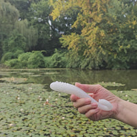 Tentacle Hand Blown White Glass Anal G-spot Dildo Massager Anal Butt Plug Probe Female Women Sex Toy Sexual Wellness