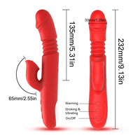 Liz - Red Thrusting & Clit Hugging Rabbit Vibrator